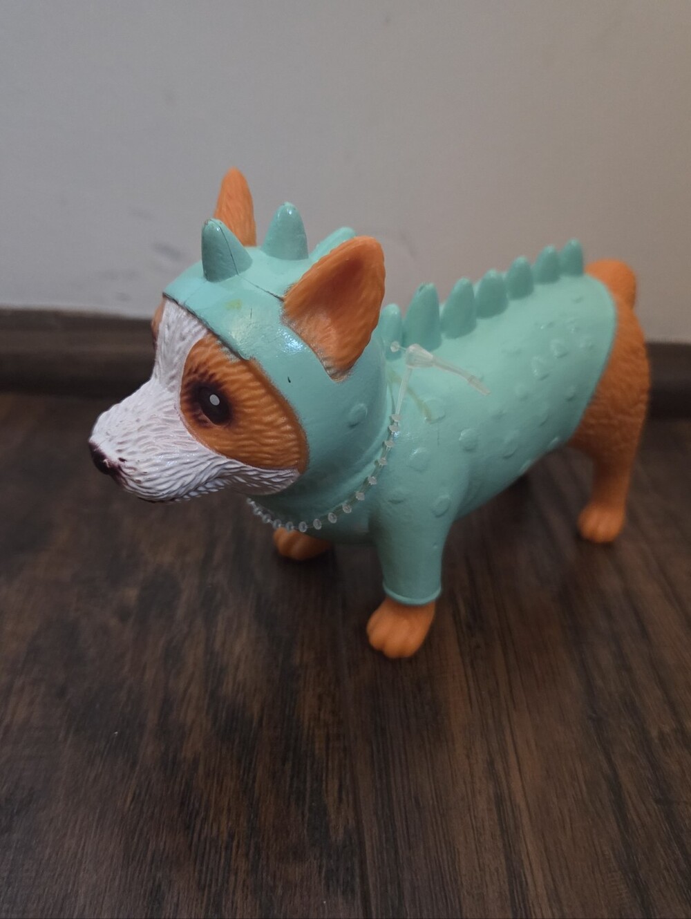 Target Ankyo Corgi Puppy Dog Wearing Dinosaur Costume PVC Figurine 5"